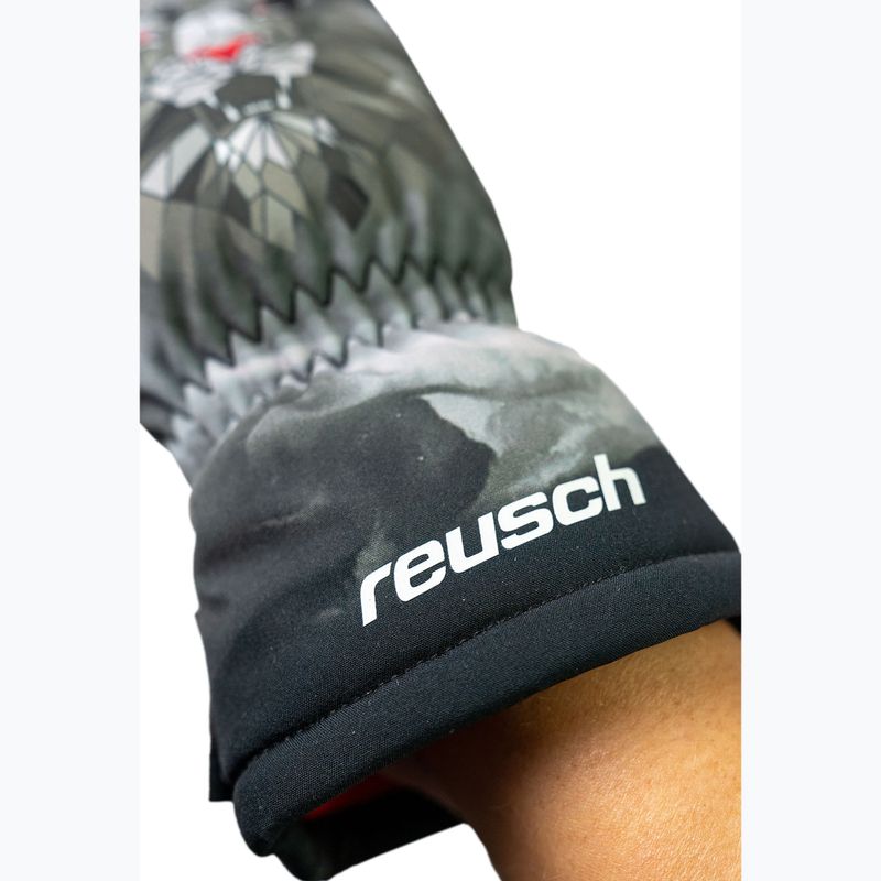 Detské lyžiarske rukavice Reusch Carter R-Tex XT blck/silver/fluo red 6