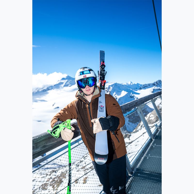 Pánske lyžiarske rukavice Reusch Duality R-Wool Lobster tan/black 9