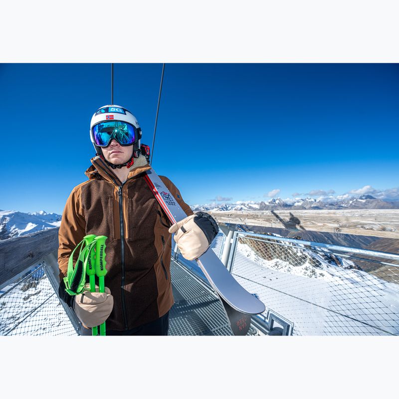 Pánske lyžiarske rukavice Reusch Duality R-Wool Lobster tan/black 10