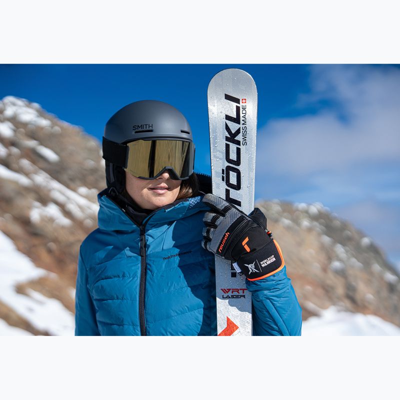 Pánske lyžiarske rukavice Reusch Alpine Master black/silver/fluorescent red 12