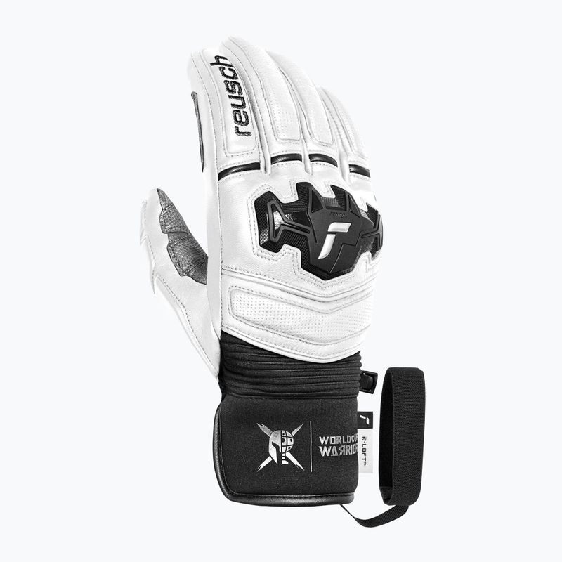 Lyžiarske rukavice Reusch Champ white / black 2