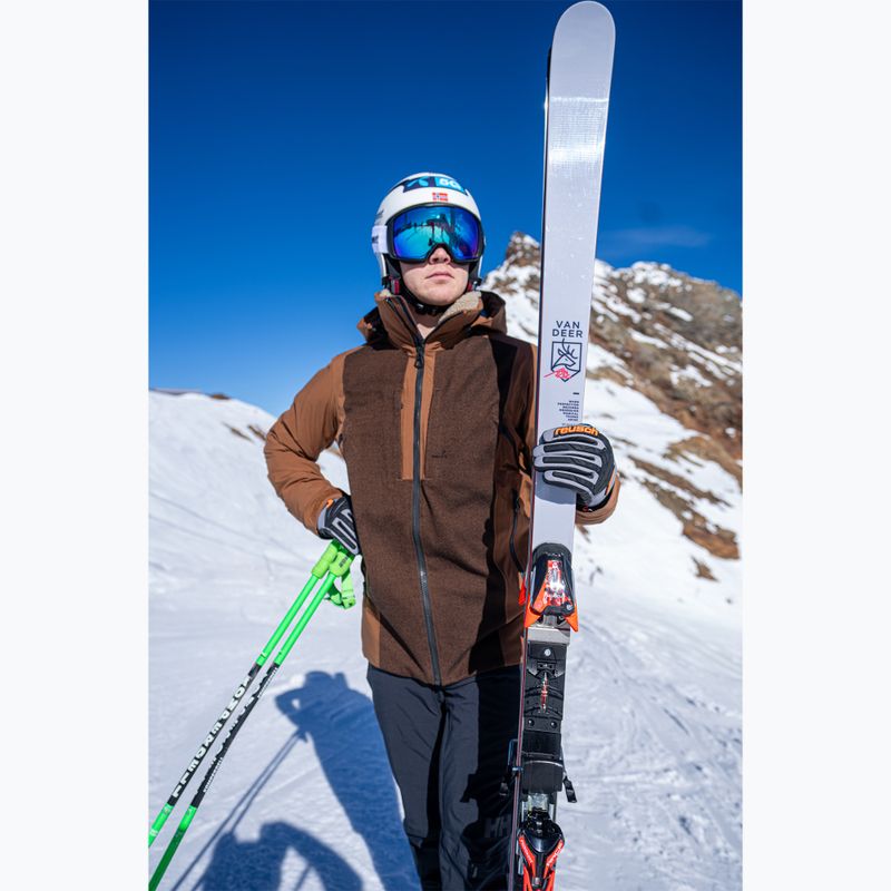 Pánske lyžiarske rukavice Reusch Ultra steel grey / black / shoc 9