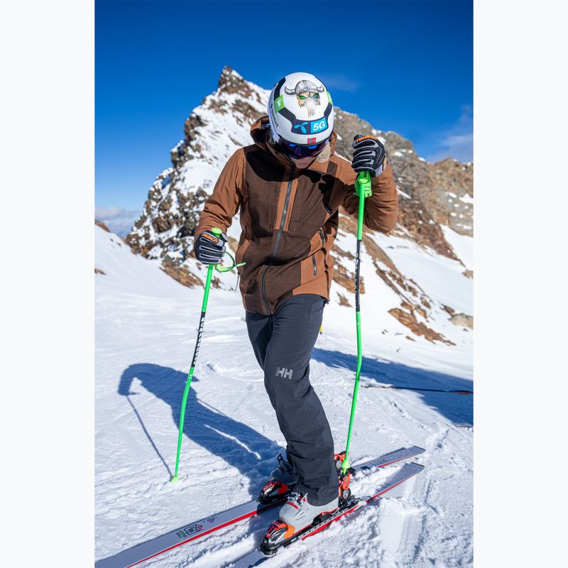 Pánske lyžiarske rukavice Reusch Ultra steel grey / black / shoc 11