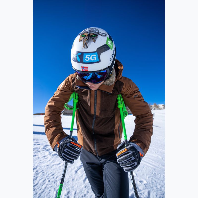 Pánske lyžiarske rukavice Reusch Ultra steel grey / black / shoc 13