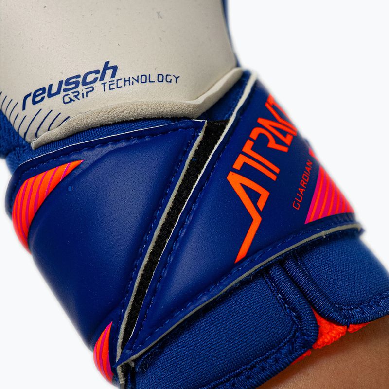 Brankárske rukavice Reusch Attrakt Gold X Guardian sharp blue/white/shocking orange 8