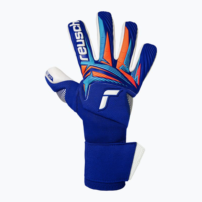 Brankárske rukavice Reusch Attrakt Gold X NC Gravity sharp blue/white/shocking orange 2