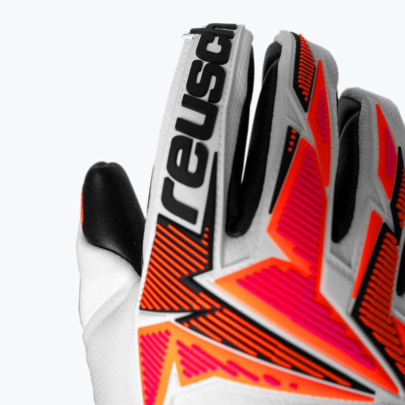 Brankárske rukavice Reusch Attrakt Freegel Gold X white/shocking orange/black 7