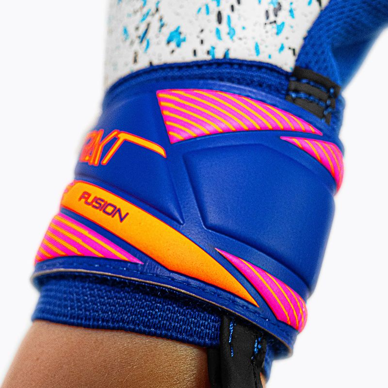 Brankárske rukavice Reusch Attrakt Fusion NC sharp blue/white/shocking orange 8