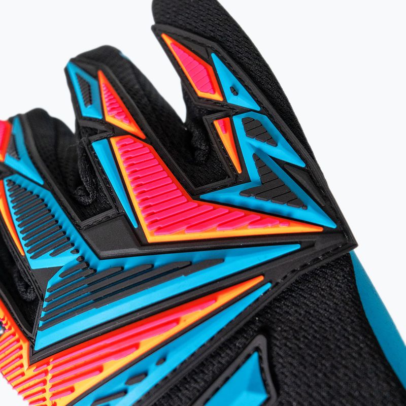 Brankárske rukavice Reusch Attrakt Freegel Aqua black/shocking orange/aqua blue 6