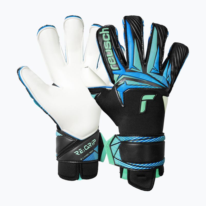 Brankárske rukavice Reusch Attrakt RE:GRIP Evolution black/ocean light 2