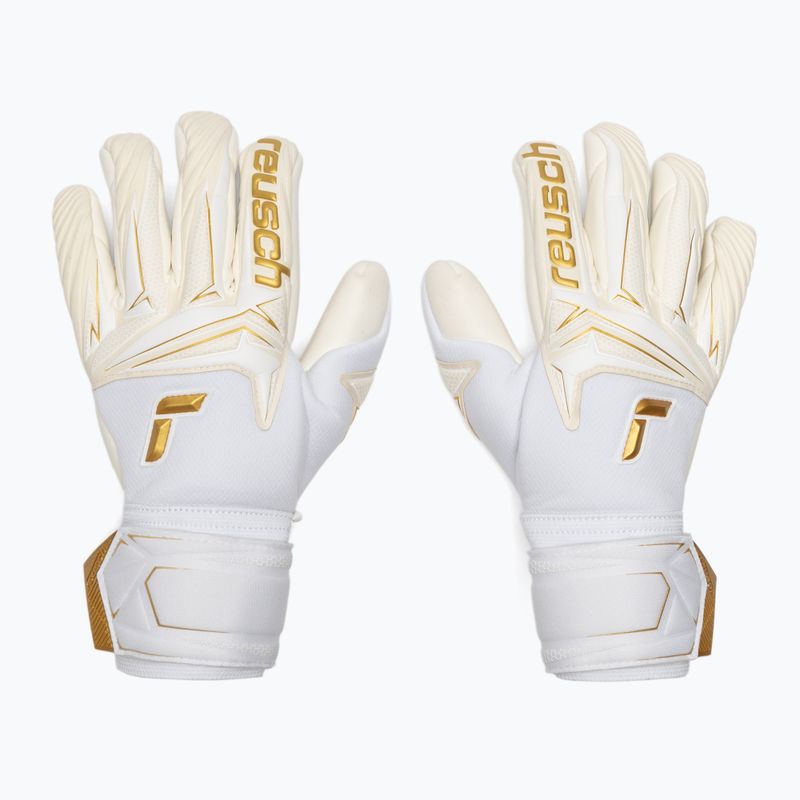 Brankárske rukavice Reusch Attrakt AB1 Advance white/gold 2
