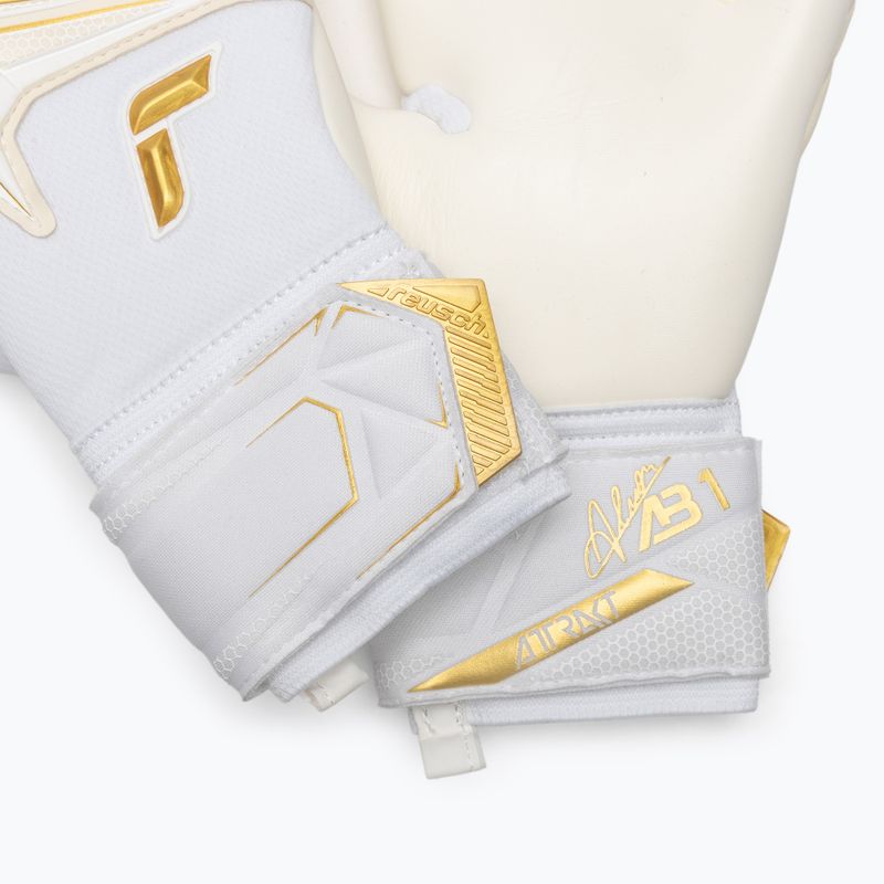 Brankárske rukavice Reusch Attrakt AB1 Advance white/gold 5