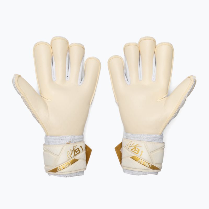 Brankárske rukavice Reusch Attrakt AB1 Duo white/gold 3