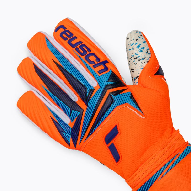 Brankárske rukavice Reusch Attrakt Fusion NC shocking orange/blue 4