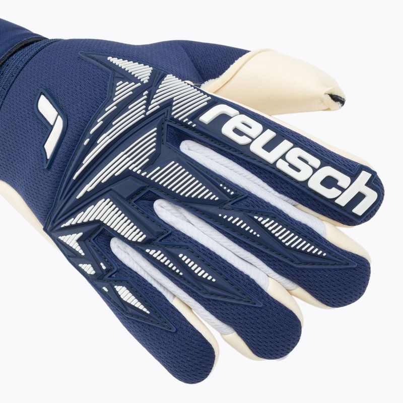 Brankárske rukavice Reusch Attrakt Freegel Gold X Finger Support Junior premium blue/white 4