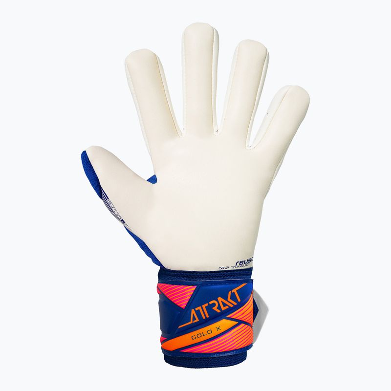 Brankárske rukavice Reusch Attrakt Gold X NC sharp blue/white/shocking orange 3