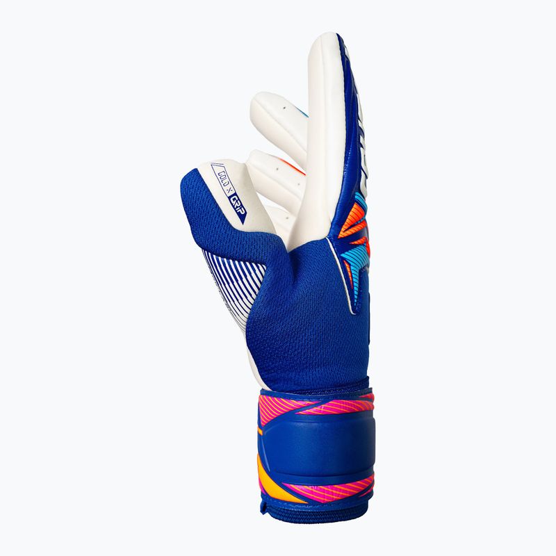Brankárske rukavice Reusch Attrakt Gold X NC sharp blue/white/shocking orange 4