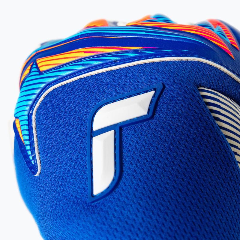 Brankárske rukavice Reusch Attrakt Gold X NC sharp blue/white/shocking orange 5