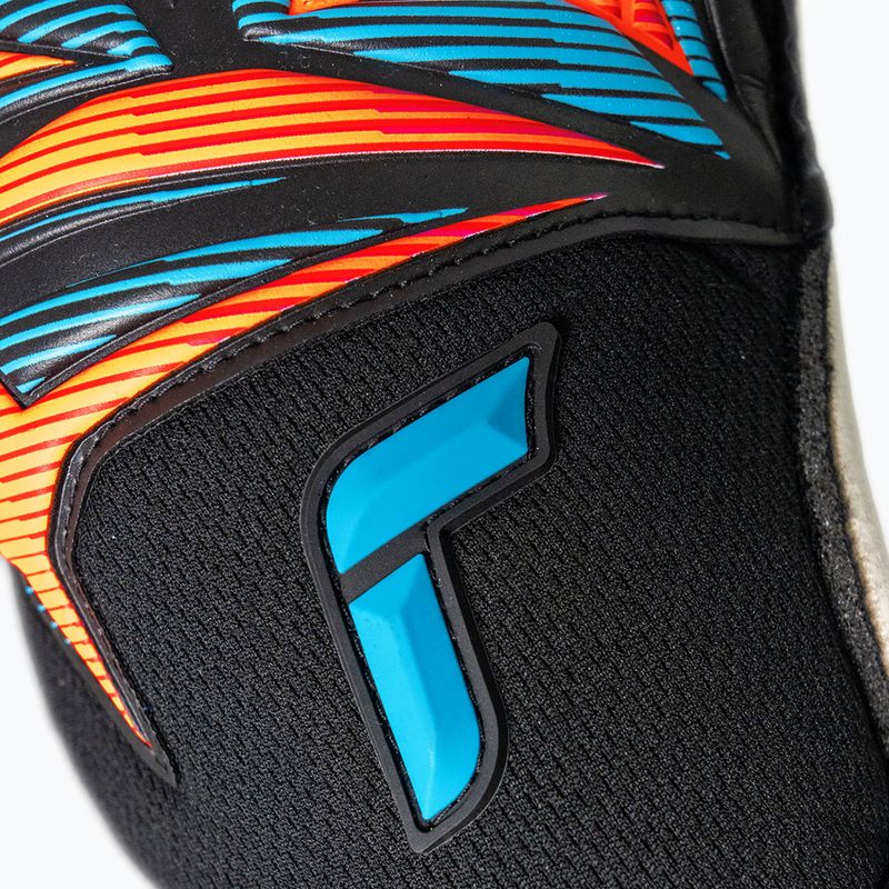 Brankárske rukavice Reusch Attrakt Advance Evolution Glueprint black/aqua blue/shocking orange 5