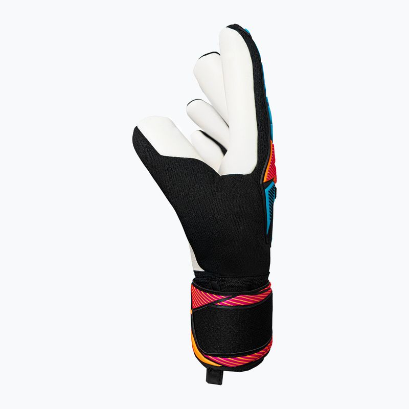 Brankárske rukavice Reusch Attrakt Freegel Advance black/aqua blue/shocking orange 4