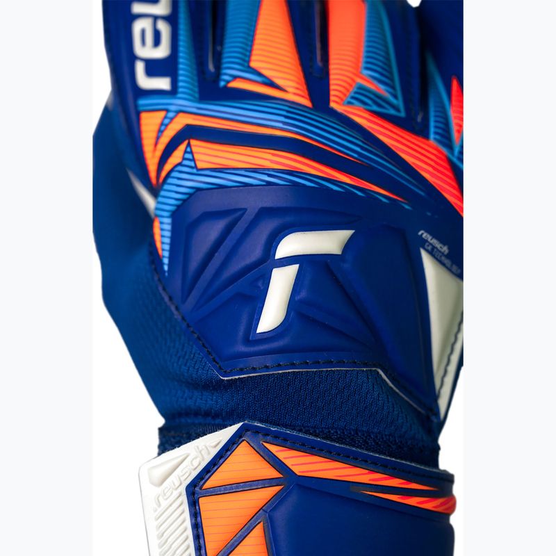 Detské brankárske rukavice Reusch Attrakt Starter Solid Junior sharp blue/white/shocking orange 6
