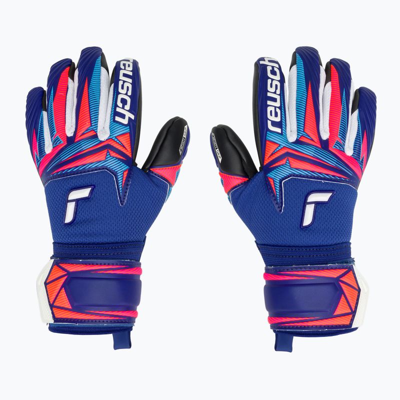 Detské brankárske rukavice Reusch Attrakt Infinity Evolution NC Junior sharp blue/shocking orange/black 2