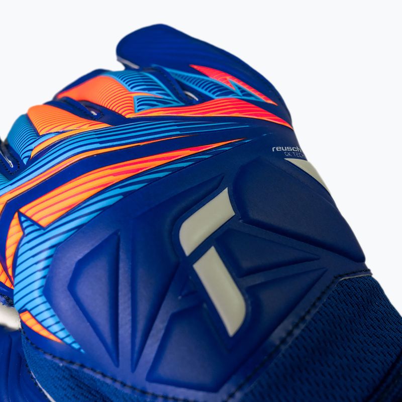 Brankárske rukavice Reusch Attrakt Grip sharp blue/white/shocking orange 5