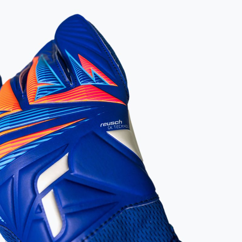 Brankárske rukavice Reusch Attrakt Grip sharp blue/white/shocking orange 6
