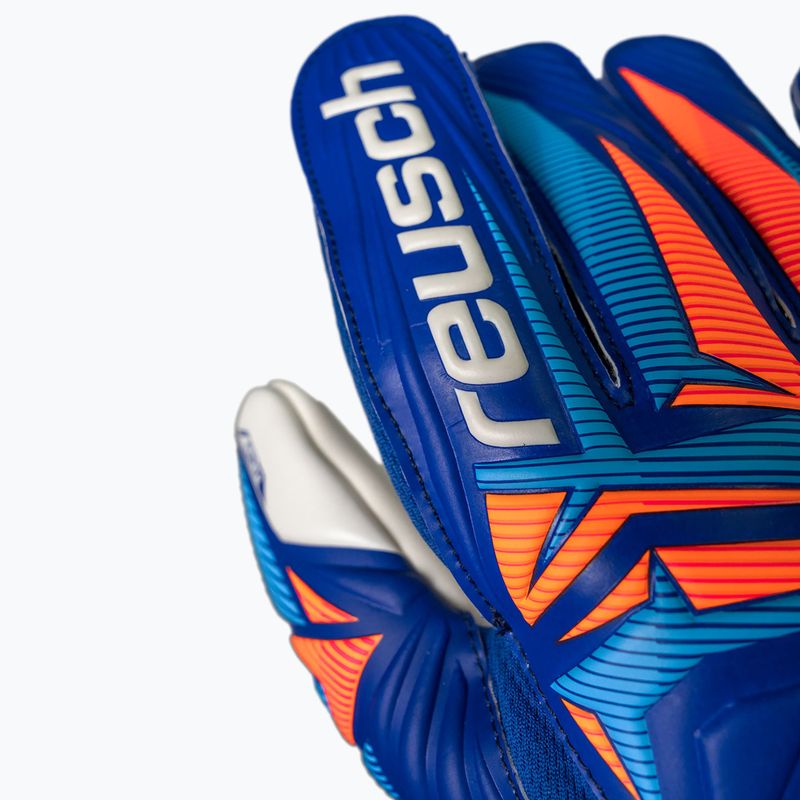 Brankárske rukavice Reusch Attrakt Grip sharp blue/white/shocking orange 7