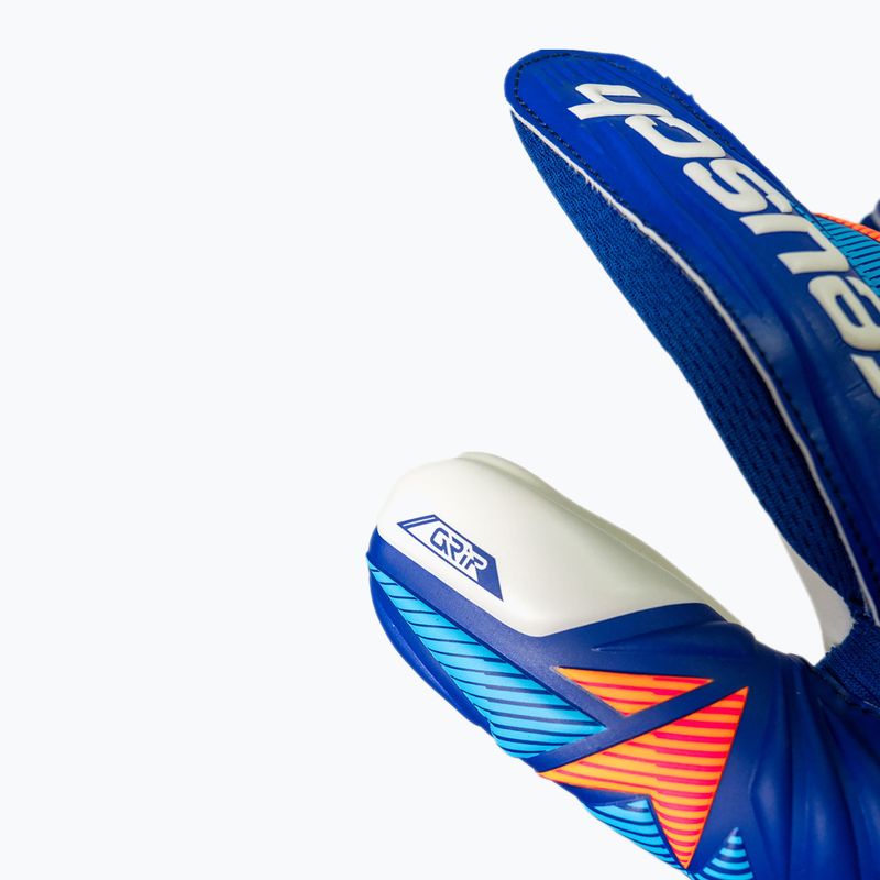 Brankárske rukavice Reusch Attrakt Grip sharp blue/white/shocking orange 8
