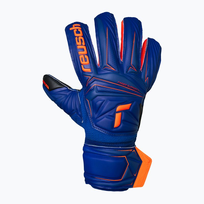 Brankárske rukavice Reusch Attrakt Infinity Finger Support sharp blue/shocking orange/black 2