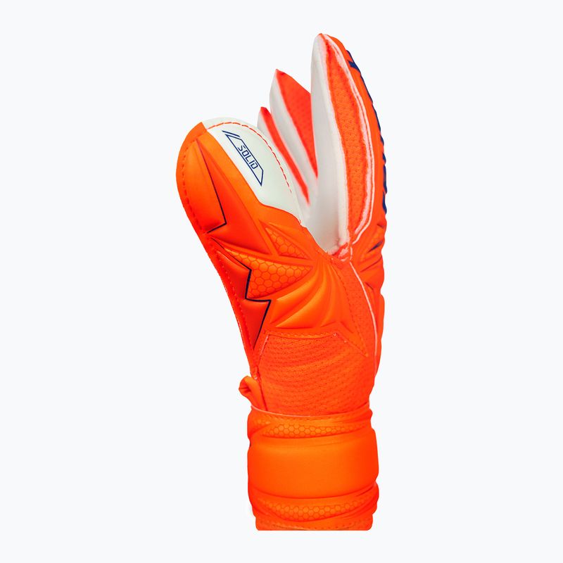 Detské brankárske rukavice Reusch Attrakt Solid Finger Support Junior shocking orange/blue 4