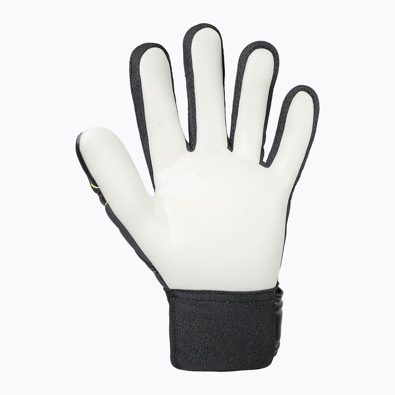 Detské brankárske rukavice Reusch Attrakt Starter Solid Finger Support Junior black/safety yellow 3