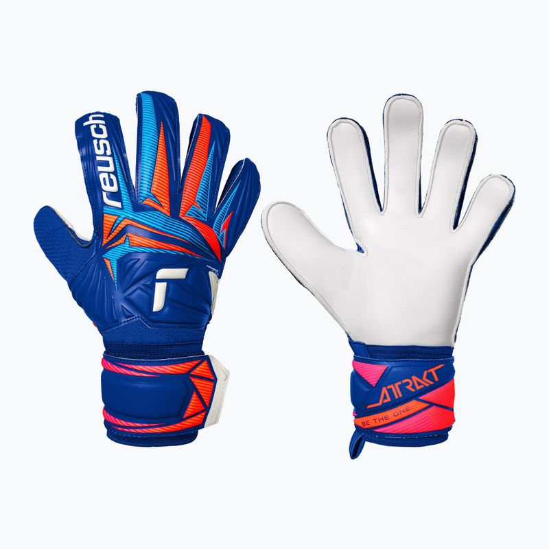Brankárske rukavice Reusch Attrakt Solid sharp blue/white/shocking orange