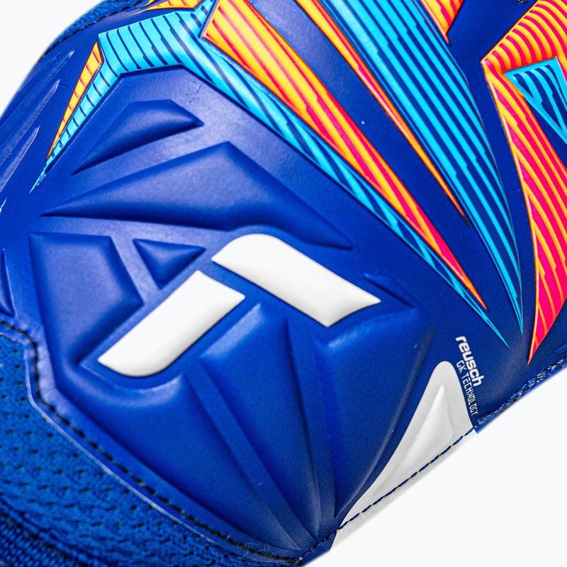 Brankárske rukavice Reusch Attrakt Solid sharp blue/white/shocking orange 5