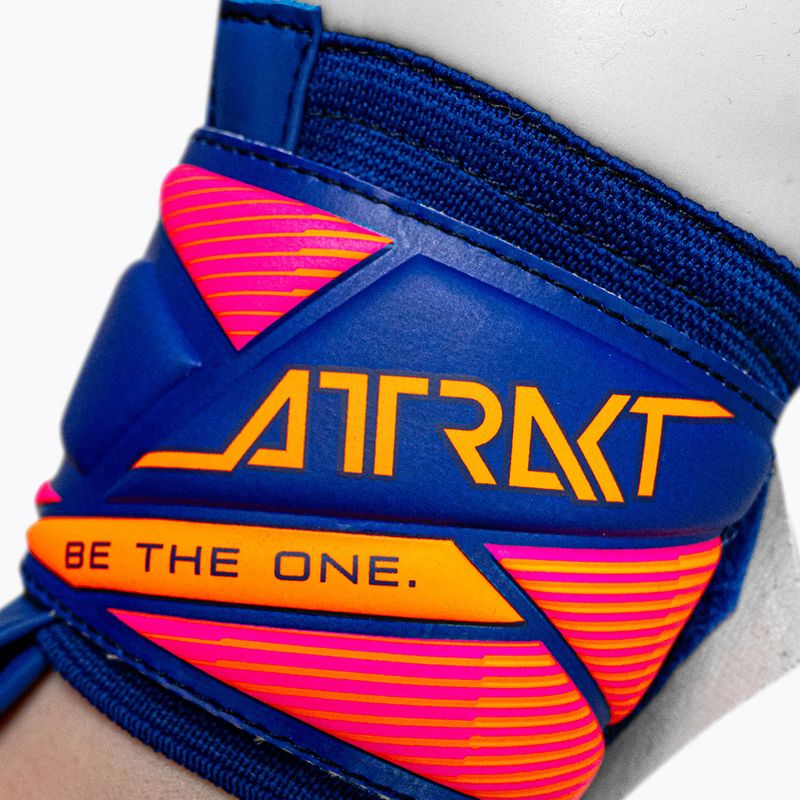 Brankárske rukavice Reusch Attrakt Solid sharp blue/white/shocking orange 8
