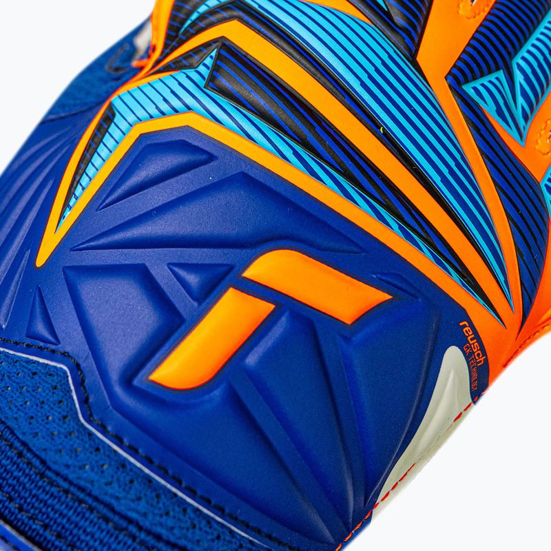 Brankárske rukavice Reusch Attrakt Solid sharp blue/shocking orange 5