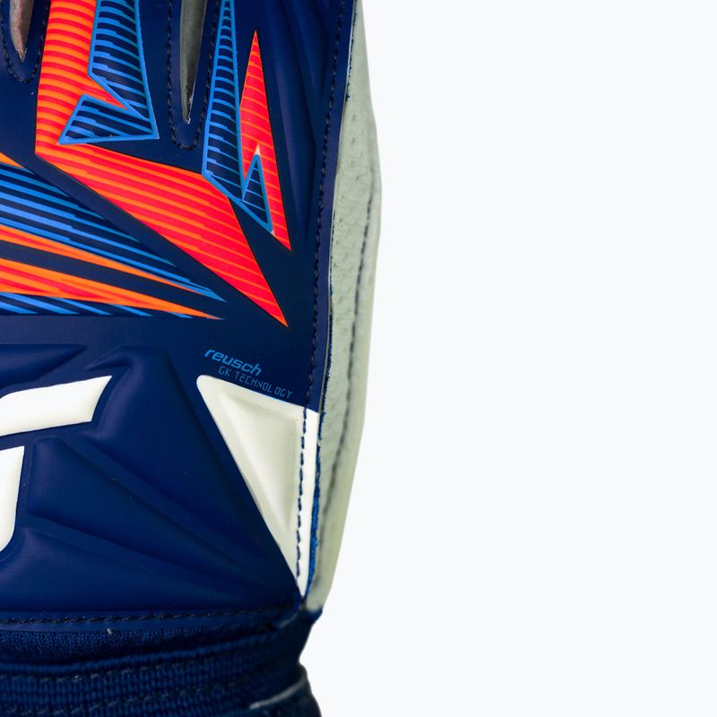 Detské brankárske rukavice Reusch Attrakt Advance Junior sharp blue/white/shocking orange 6