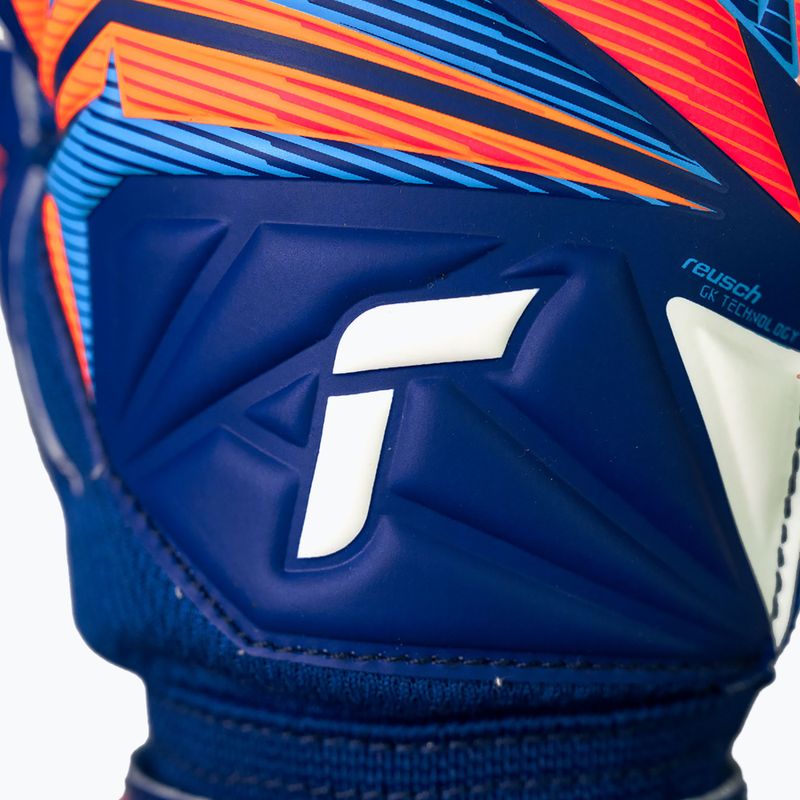 Detské brankárske rukavice Reusch Attrakt Advance Junior sharp blue/white/shocking orange 7