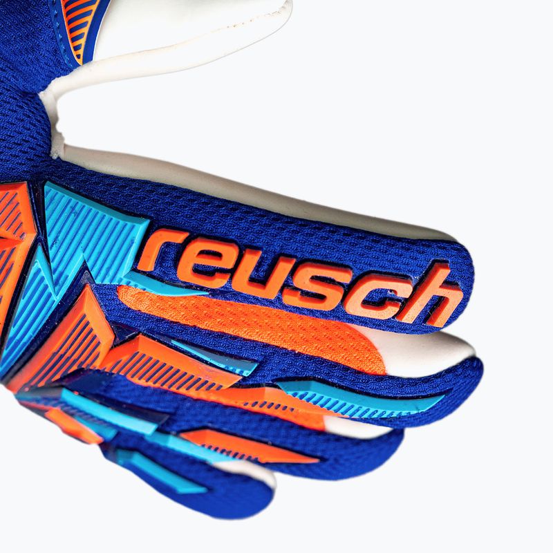 Detské brankárske rukavice Reusch Attrakt Freegel Advance Junior sharp blue/shocking orange 6