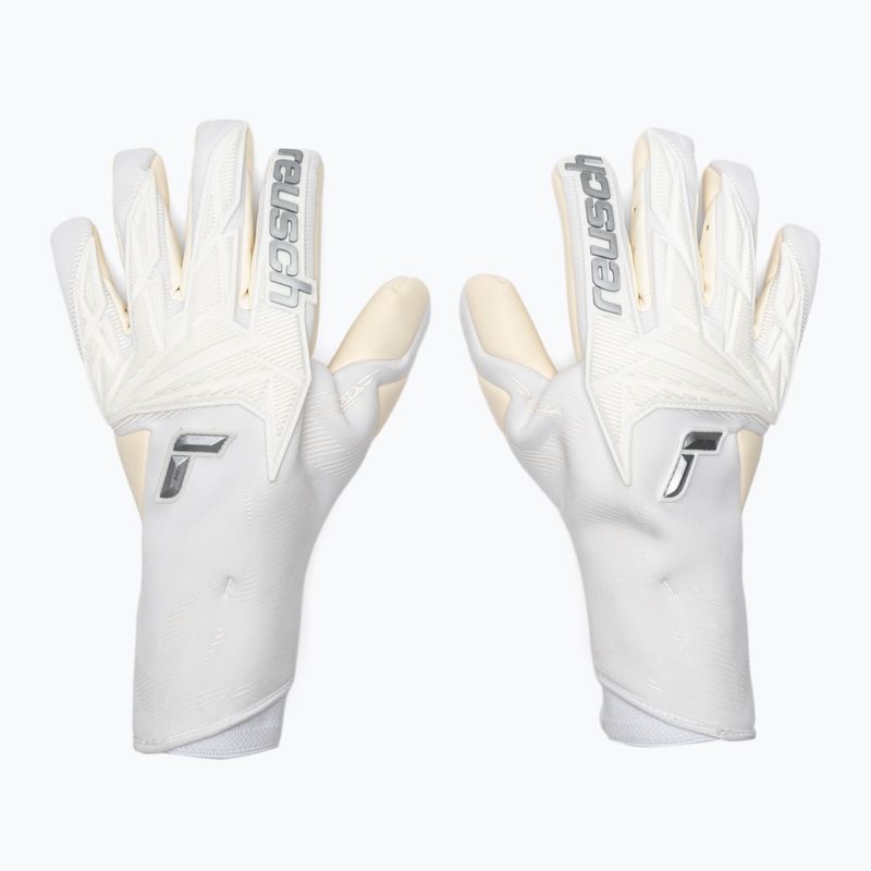 Brankárske rukavice Reusch Attrakt Gold X Strapless white/silver 2