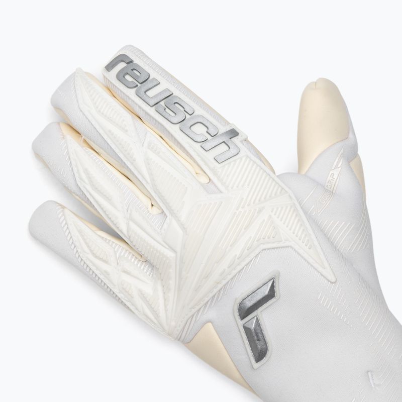Brankárske rukavice Reusch Attrakt Gold X Strapless white/silver 4