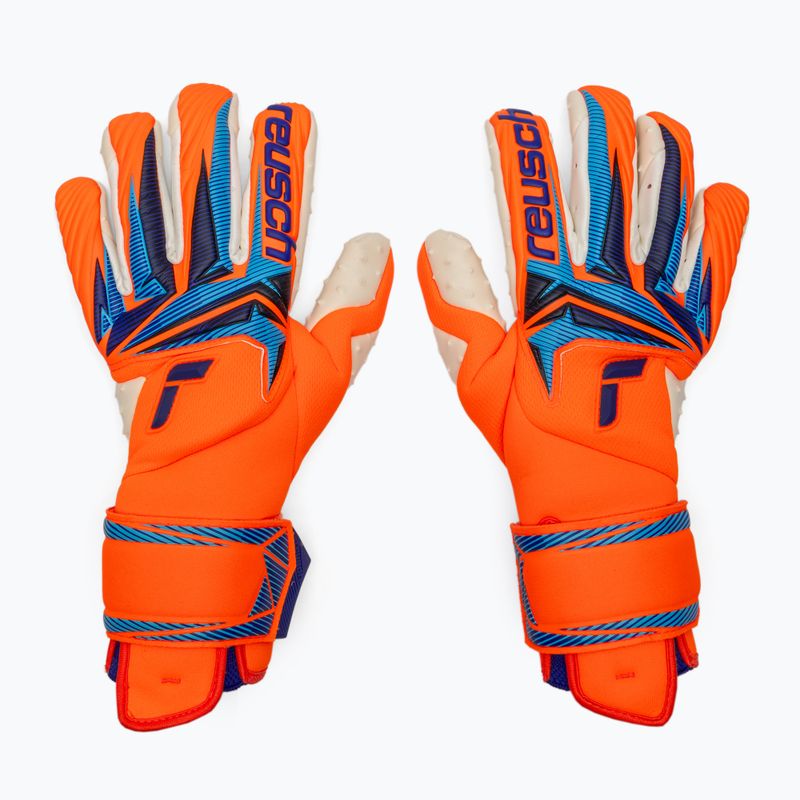 Brankárske rukavice Reusch Attrakt SpeedBump Guardian shocking orange/blue 2