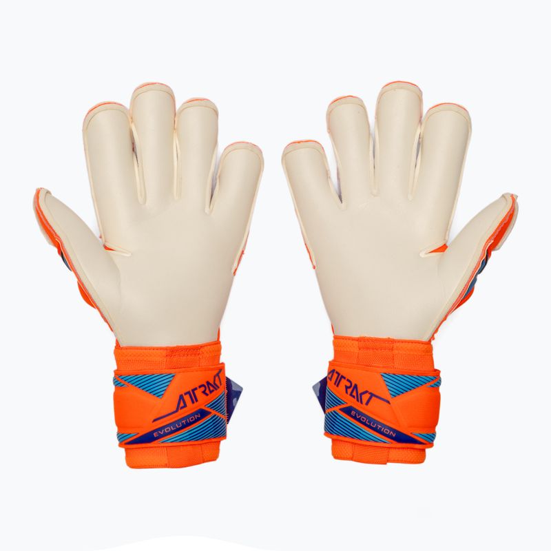 Brankárske rukavice Reusch Attrakt Gold X Evolution shocking orange/blue 3