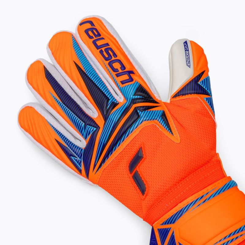 Brankárske rukavice Reusch Attrakt Advance shocking orange/blue 4