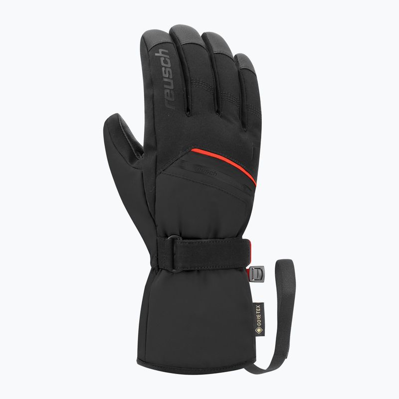 Lyžiarske rukavice Reusch Morris GORE-TEX black/fire red 2