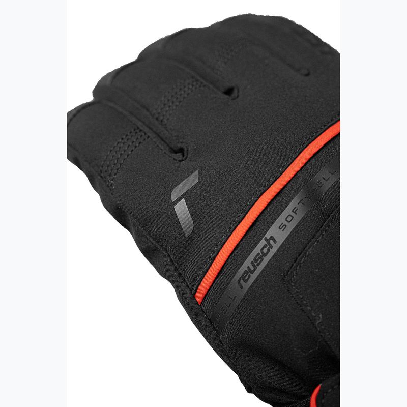 Lyžiarske rukavice Reusch Morris GORE-TEX black/fire red 6