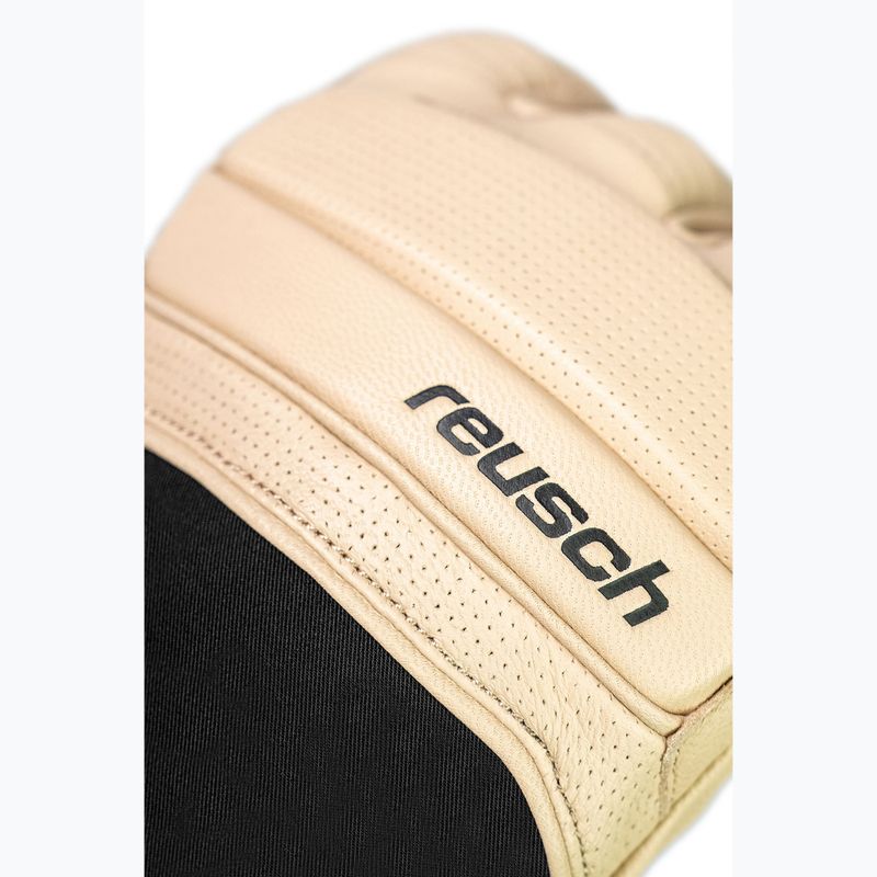 Lyžiarske rukavice Reusch Alpine Heritage tan / black 4
