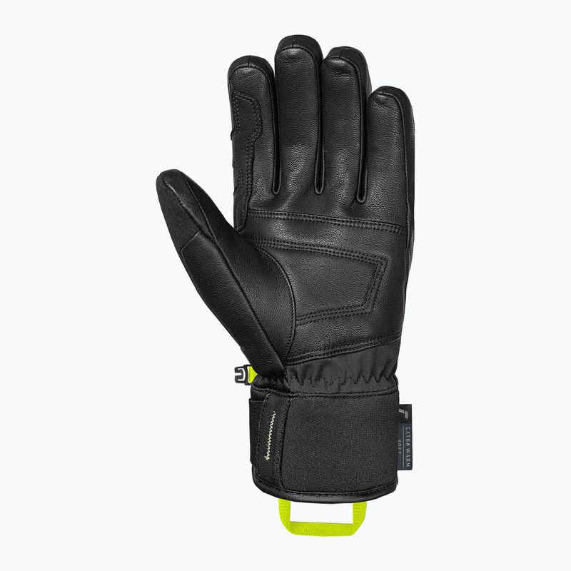 Lyžiarske rukavice Reusch Profi SL black/dark granite/safety yellow 3
