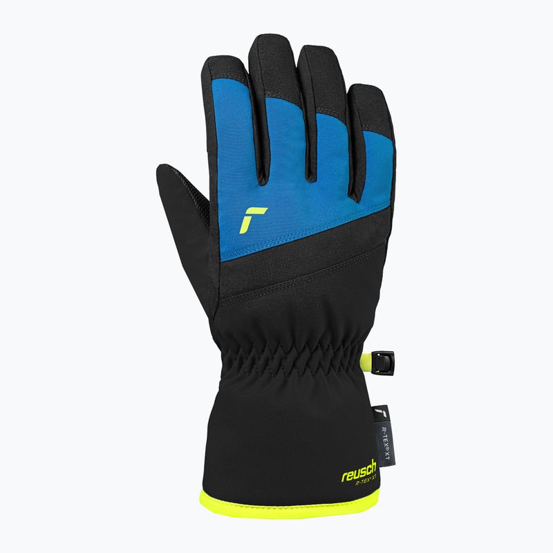 Detské lyžiarske rukavice Reusch Wonder R-TEX® XT Junior blck/bril blu/safety yell 2